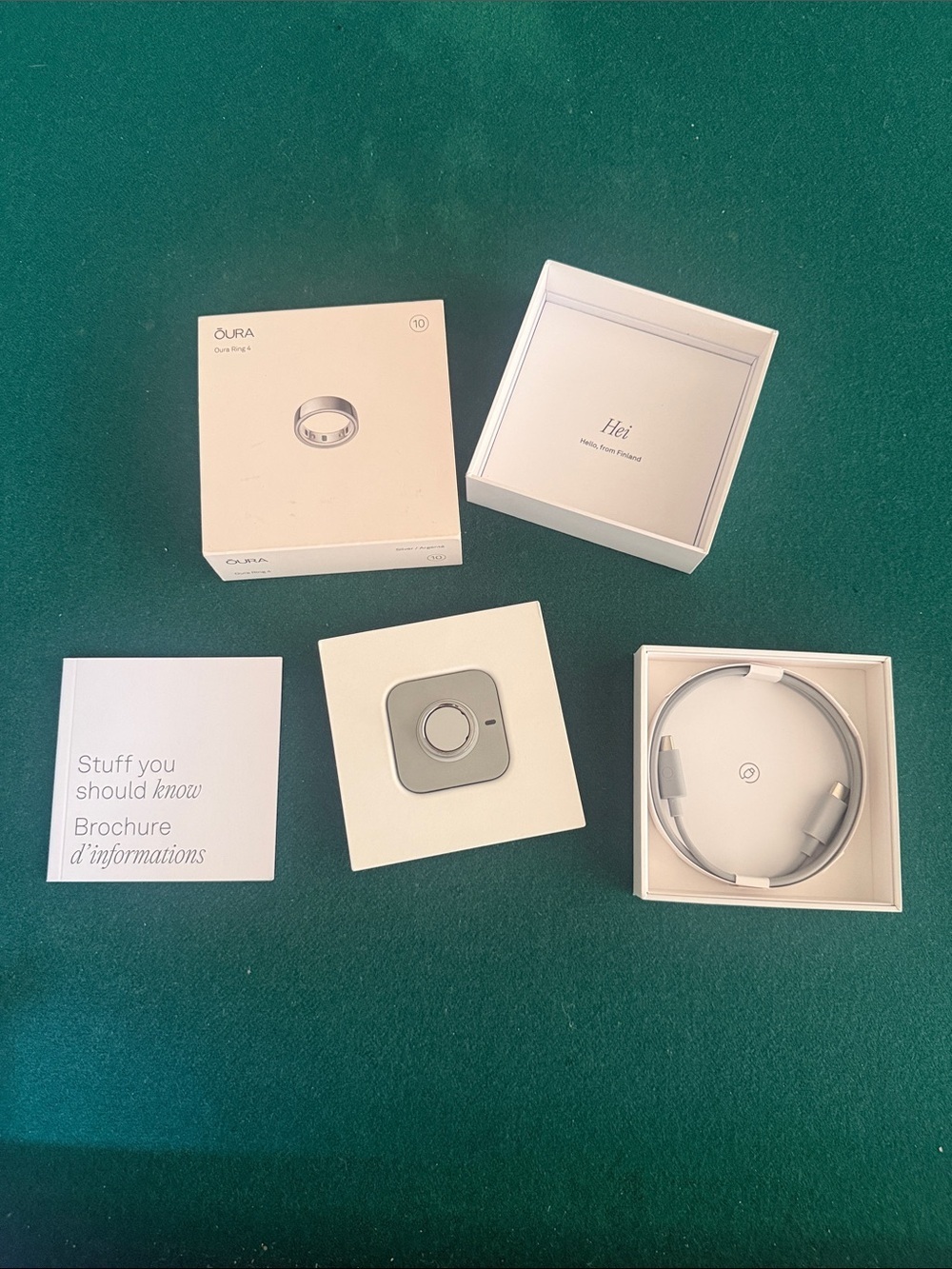 Oura Ring in sliver color new in the box retail price $ 480
